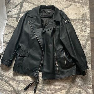 Missguided Black Leather Jacket